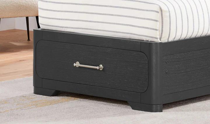 Twin Storage Bed in Black